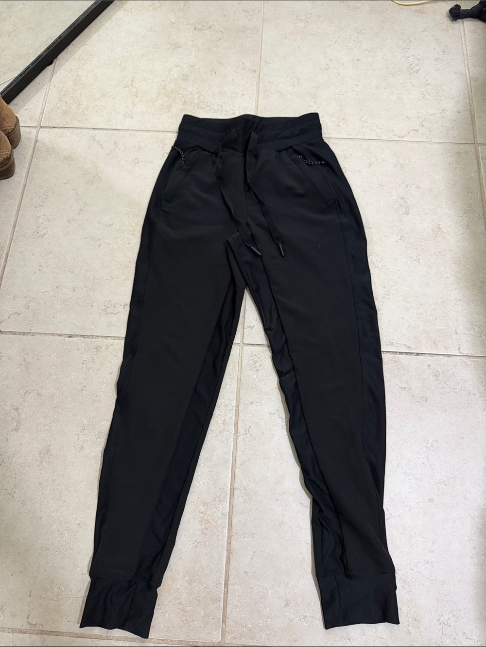 Avalanche Black Activewear Waistband Top